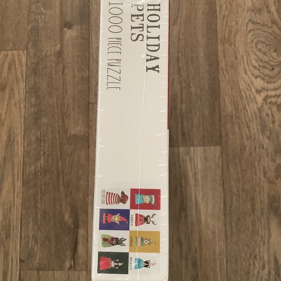 Rae Dunn Holiday Pets 1000 piece puzzle approx 27.5”X19.6”New, sealed - Picture 9 of 17